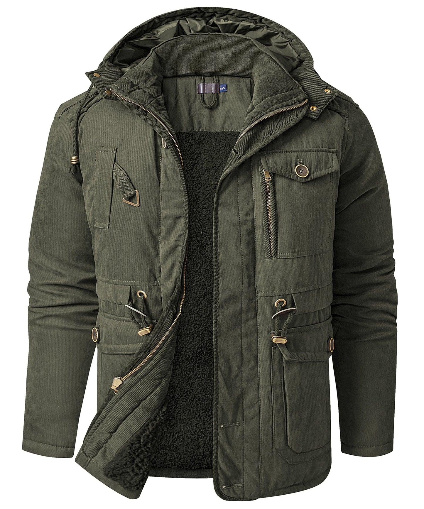 Jacket Insulated Fleece Lined Heavyweight Hood
