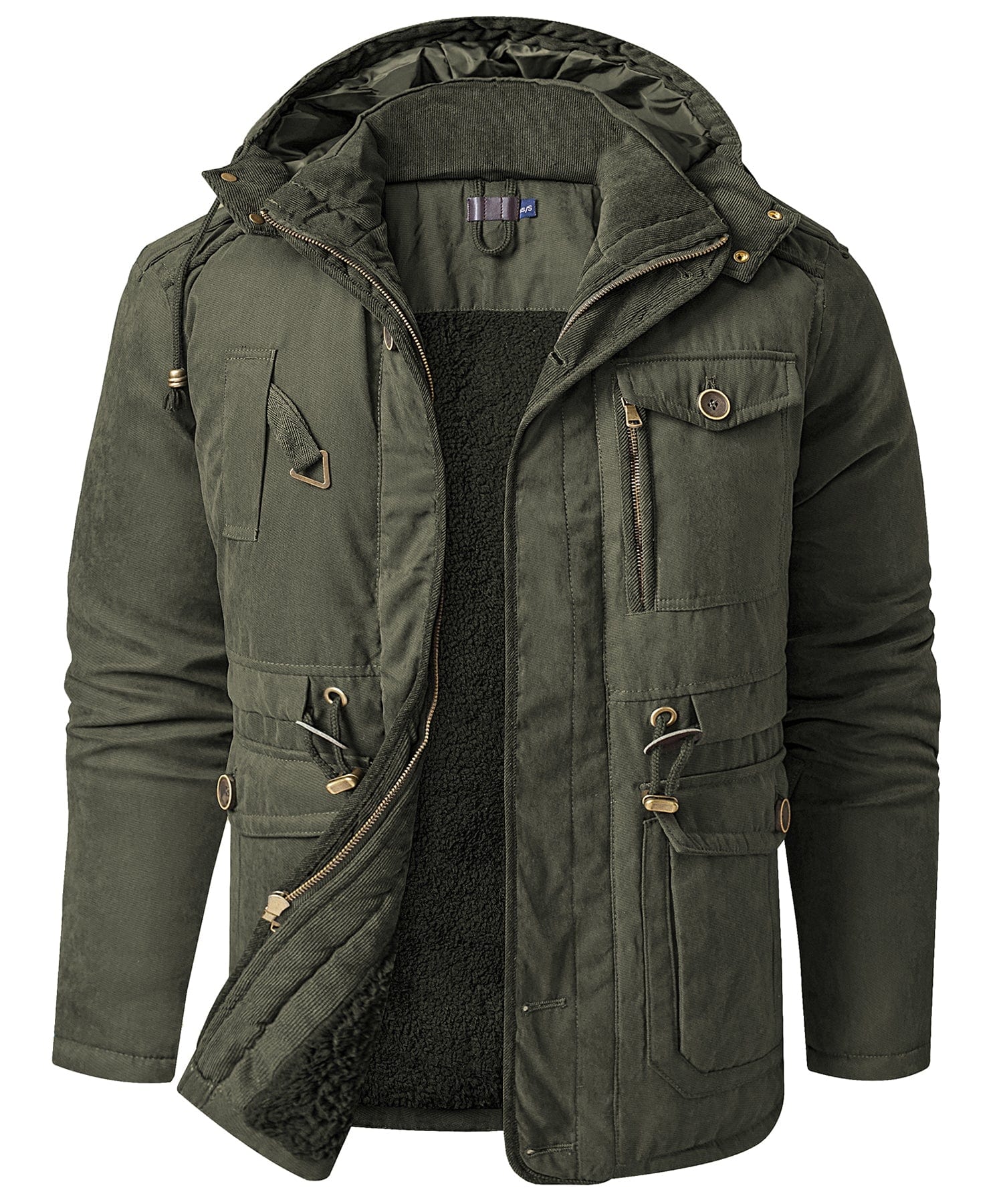 Jacket Insulated Fleece Lined Heavyweight Hood