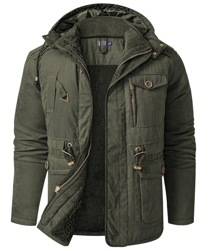 Jacket Insulated Fleece Lined Heavyweight Hood