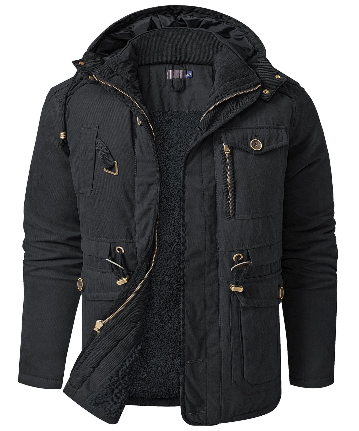 Jacket Insulated Fleece Lined Heavyweight Hood