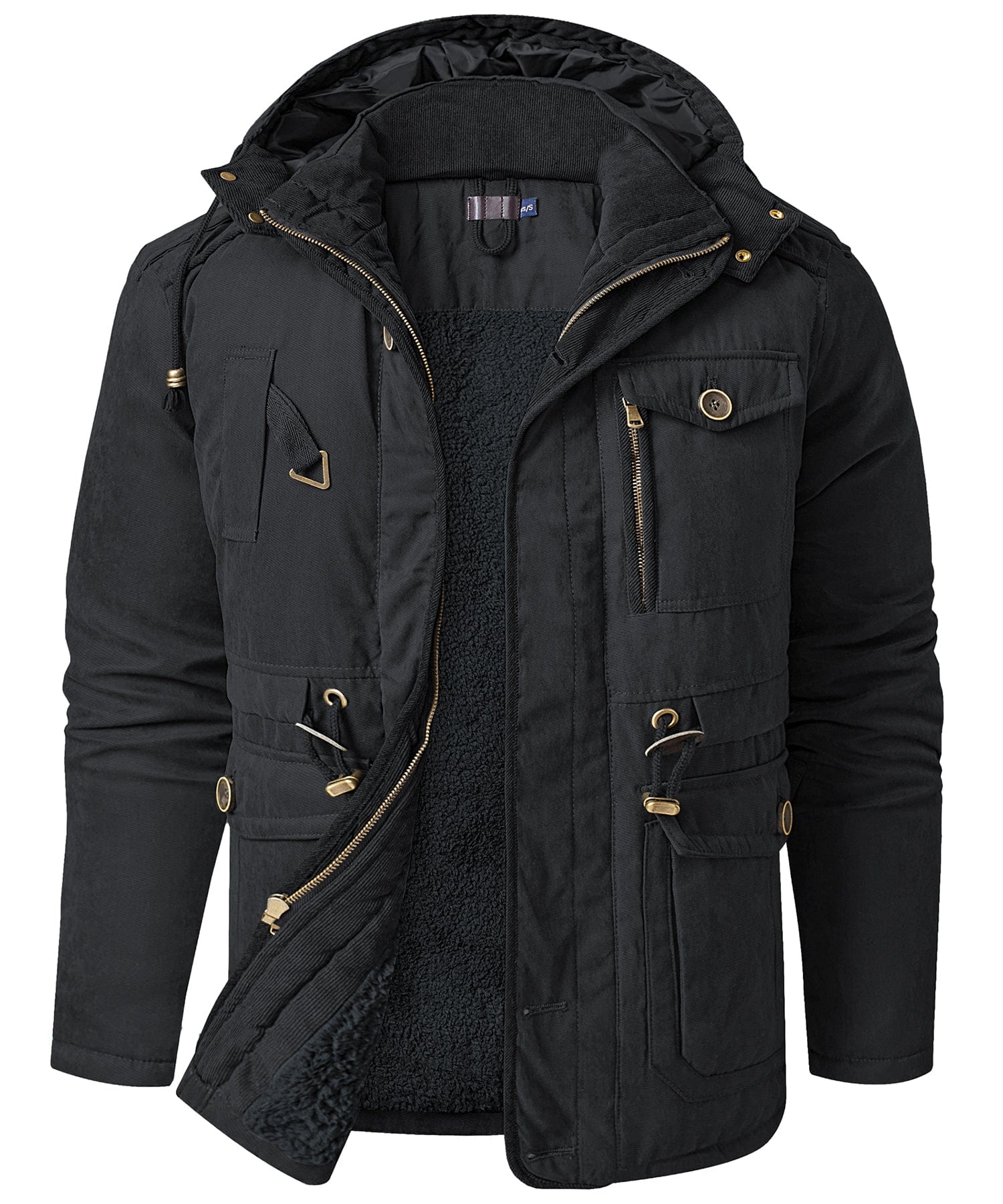 Jacket Insulated Fleece Lined Heavyweight Hood