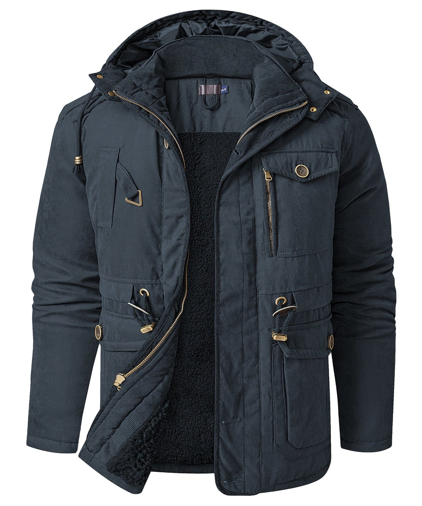 Jacket Insulated Fleece Lined Heavyweight Hood