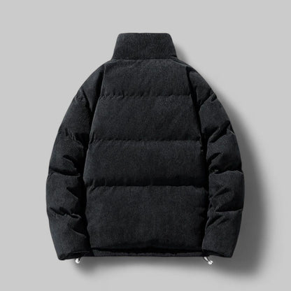 Jacket Quilted Insulated Corduroy With Drawcord Pockets
