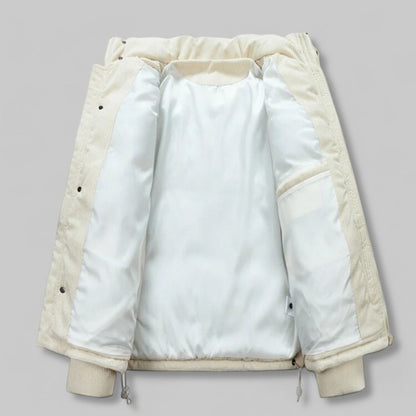 Jacket Quilted Insulated Corduroy With Drawcord Pockets