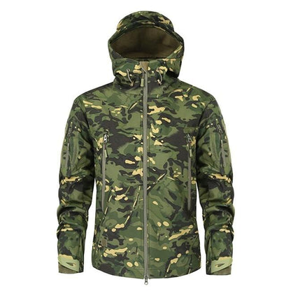 Jacket Waterproof Hooded With Zippered Pockets
