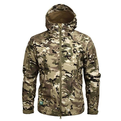 Jacket Waterproof Hooded With Zippered Pockets