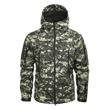 Jacket Waterproof Hooded With Zippered Pockets
