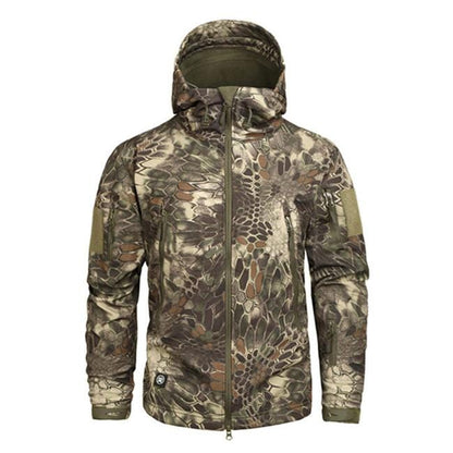 Jacket Waterproof Hooded With Zippered Pockets