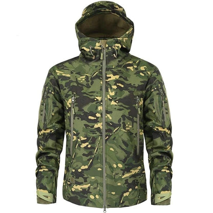Jacket Waterproof Hooded With Zippered Pockets