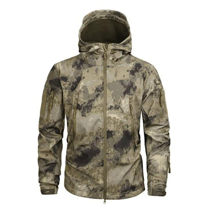 Jacket Waterproof Hooded With Zippered Pockets