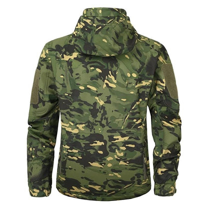 Jacket Waterproof Hooded With Zippered Pockets
