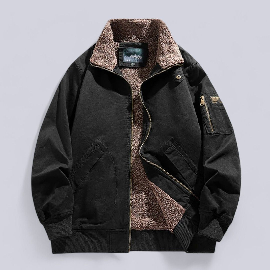 Jacket With Wool Lining And Deep Pockets