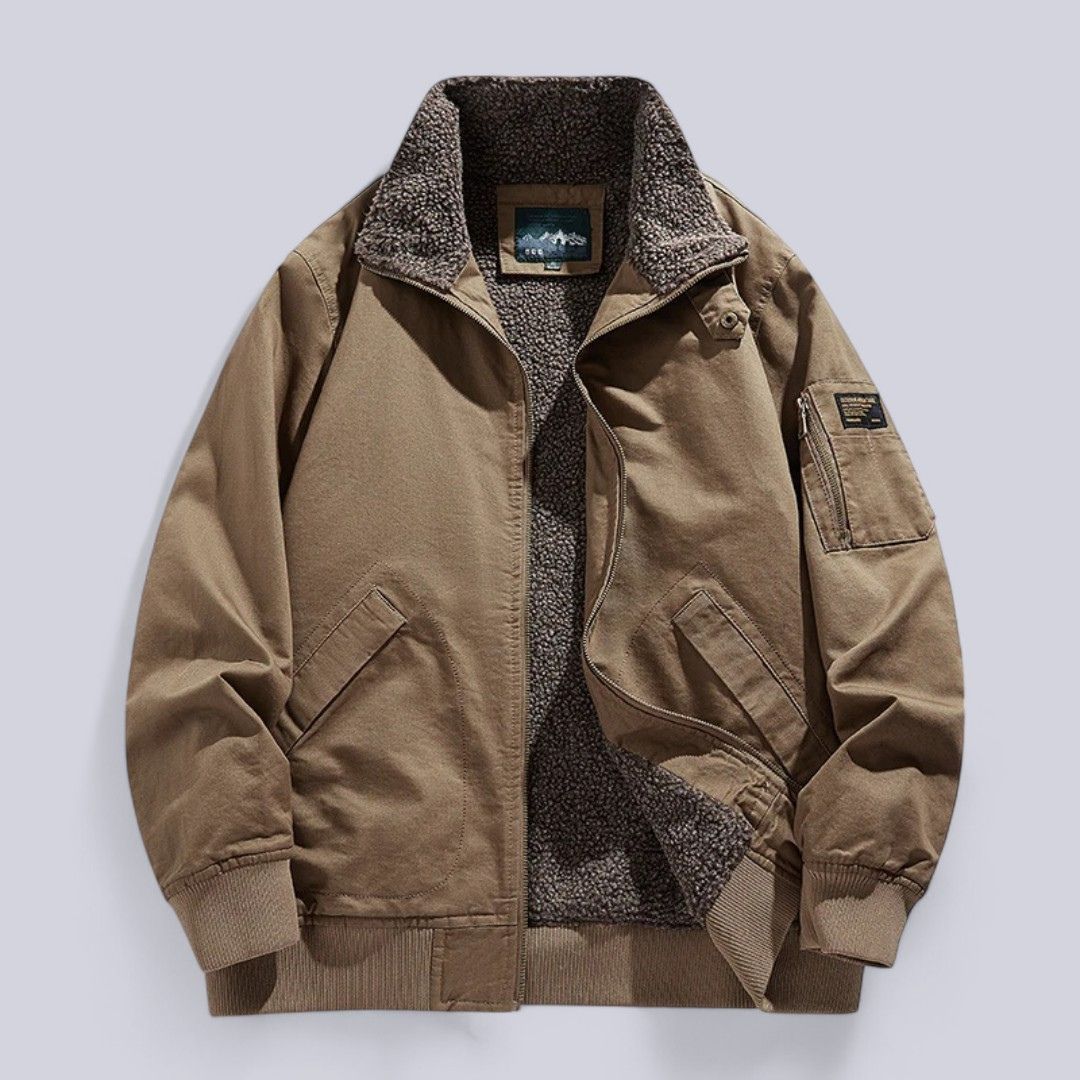 Jacket With Wool Lining And Deep Pockets