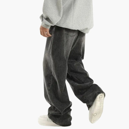 Jeans Oversized Ultra Wide Leg Streetwear Noir