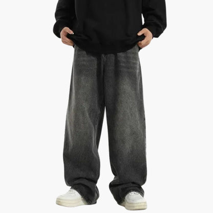 Jeans Oversized Ultra Wide Leg Streetwear Noir