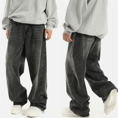 Jeans Oversized Ultra Wide Leg Streetwear Noir
