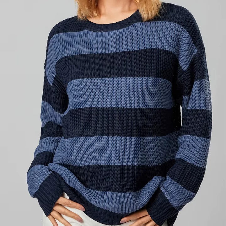 Knit Sweater Striped Relaxed Fit