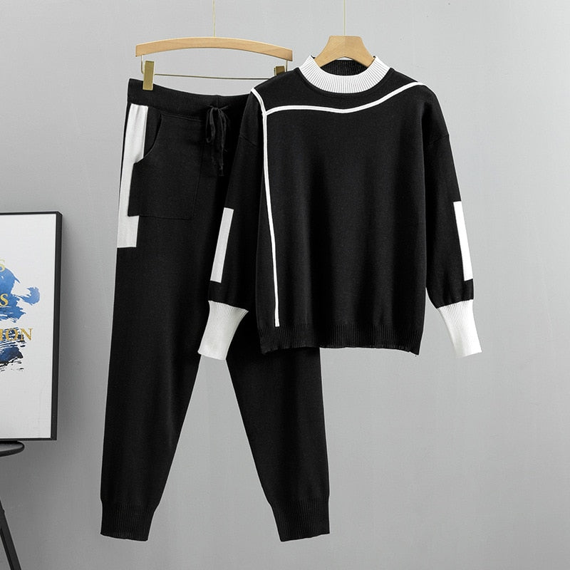 Knit Tracksuit Soft Skin Friendly Lounge Set