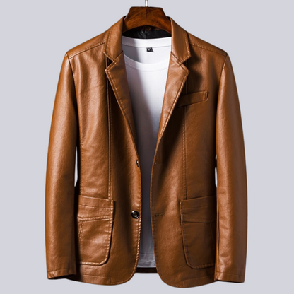 Leather Jacket Cotton Lined Lightweight