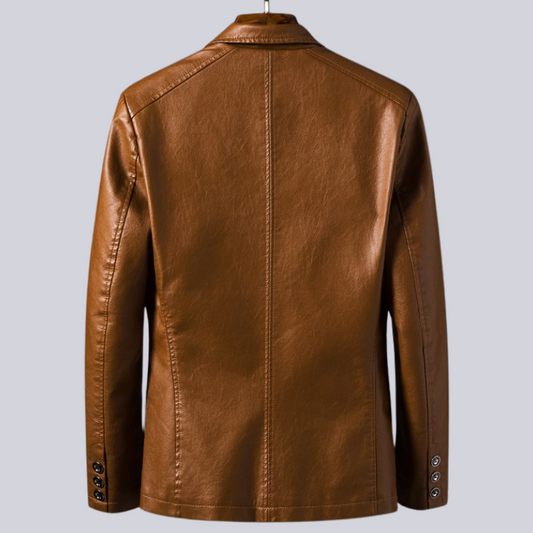 Leather Jacket Cotton Lined Lightweight
