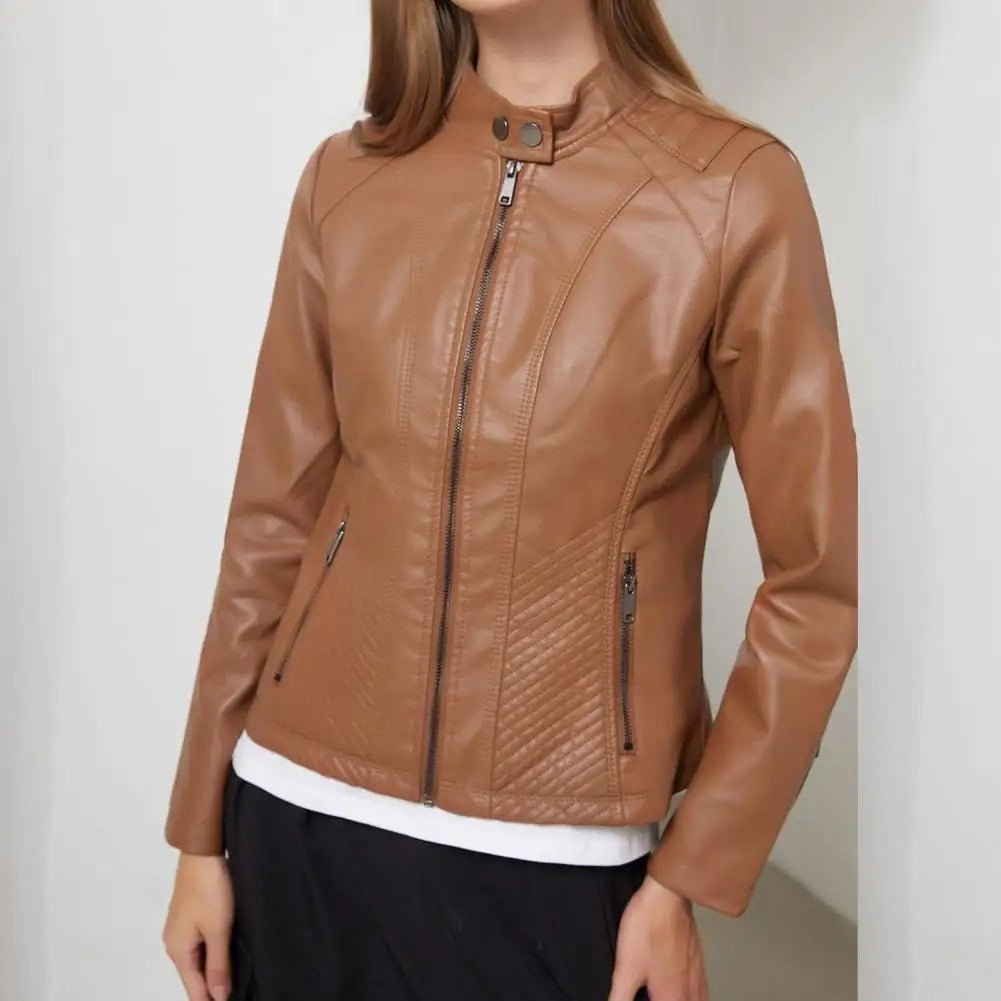 Leather Jacket Lightweight Cotton Lined