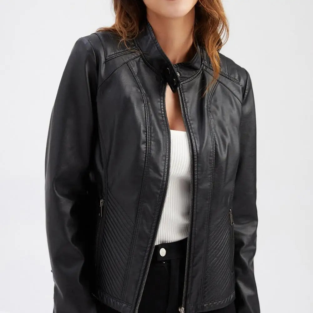 Leather Jacket Lightweight Cotton Lined