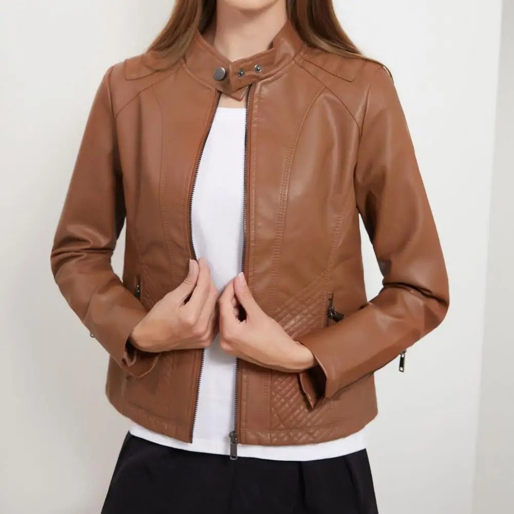 Leather Jacket Lightweight Cotton Lined
