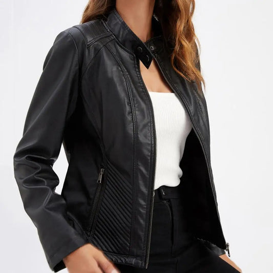 Leather Jacket Lightweight Cotton Lined