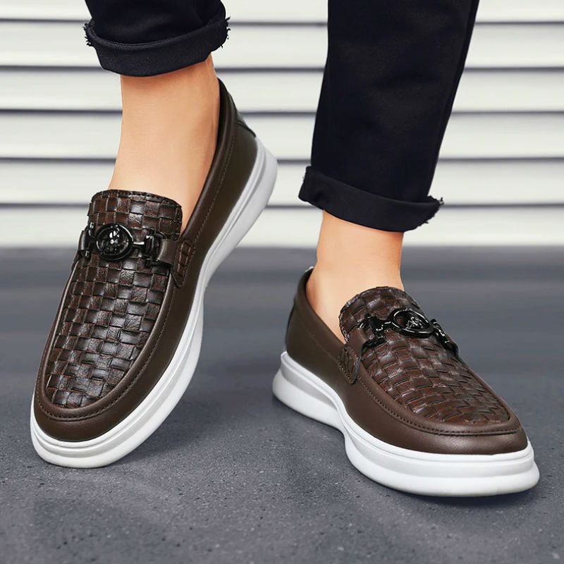 Leather Loafers Full Grain Cushioned Slip On