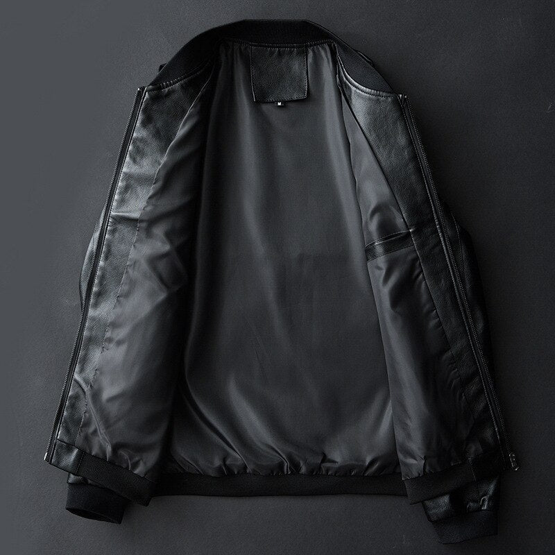 Leather Motorcycle Jacket Urban Adjustable Fit