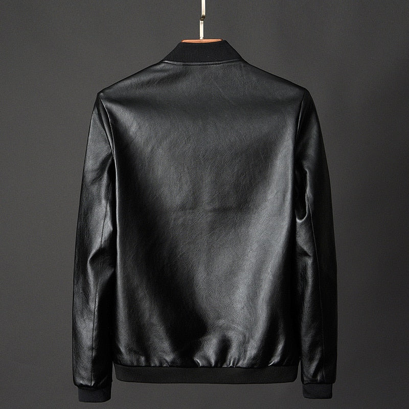 Leather Motorcycle Jacket Urban Adjustable Fit