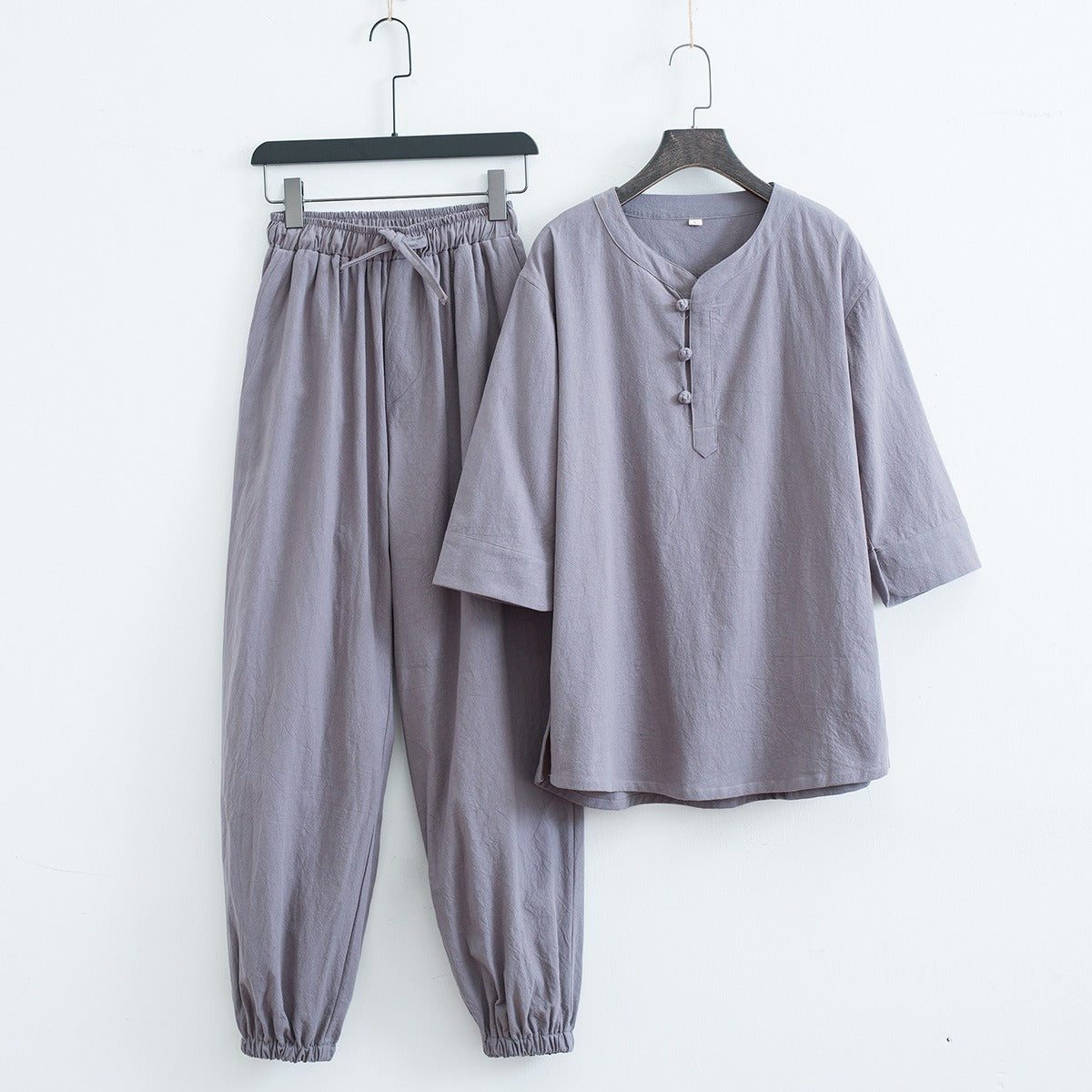 Linen Two Piece Set Soft Cotton Blend