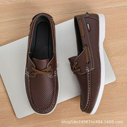 Loafers Mens Italian Leather Cushioned Arch Support