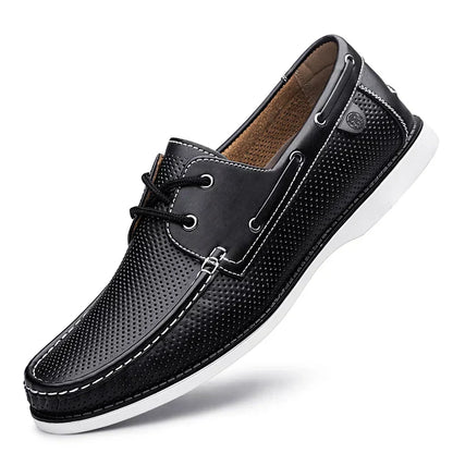 Loafers Mens Italian Leather Cushioned Arch Support