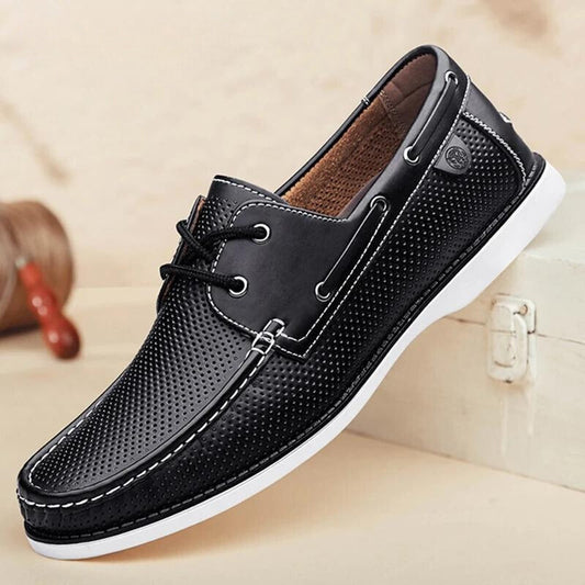 Loafers Mens Italian Leather Cushioned Arch Support
