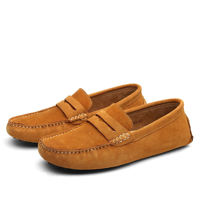 Loafers Slip On Suede With Cushioned Insole