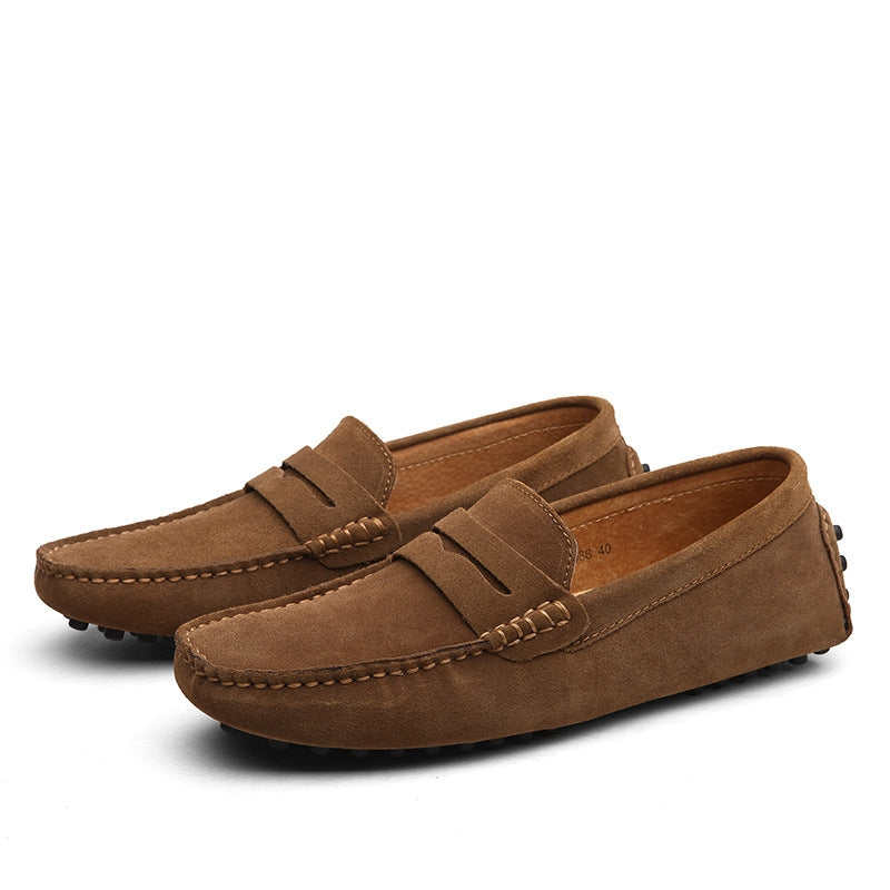 Loafers Slip On Suede With Cushioned Insole