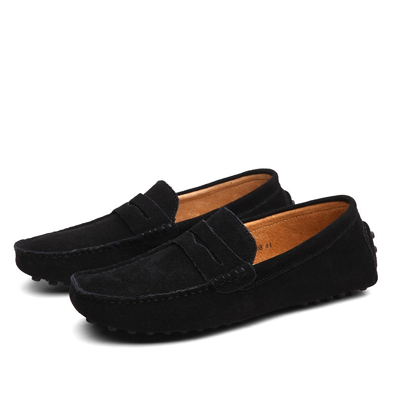 Loafers Slip On Suede With Cushioned Insole