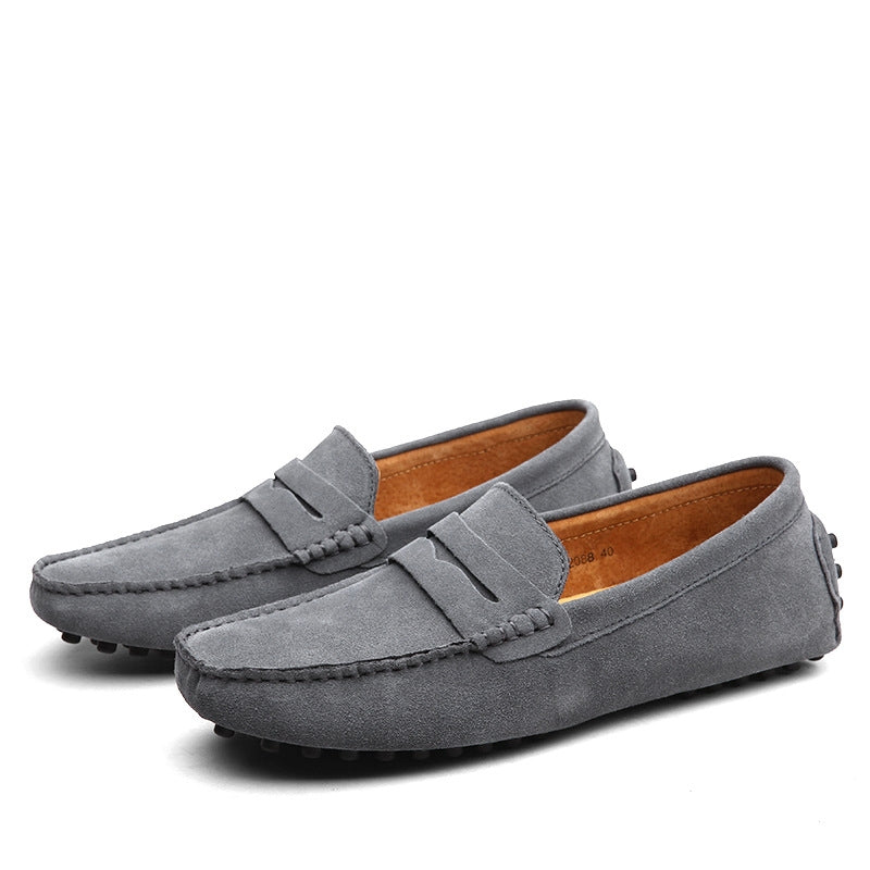 Loafers Slip On Suede With Cushioned Insole