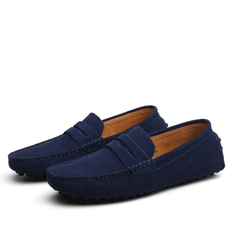 Loafers Slip On Suede With Cushioned Insole