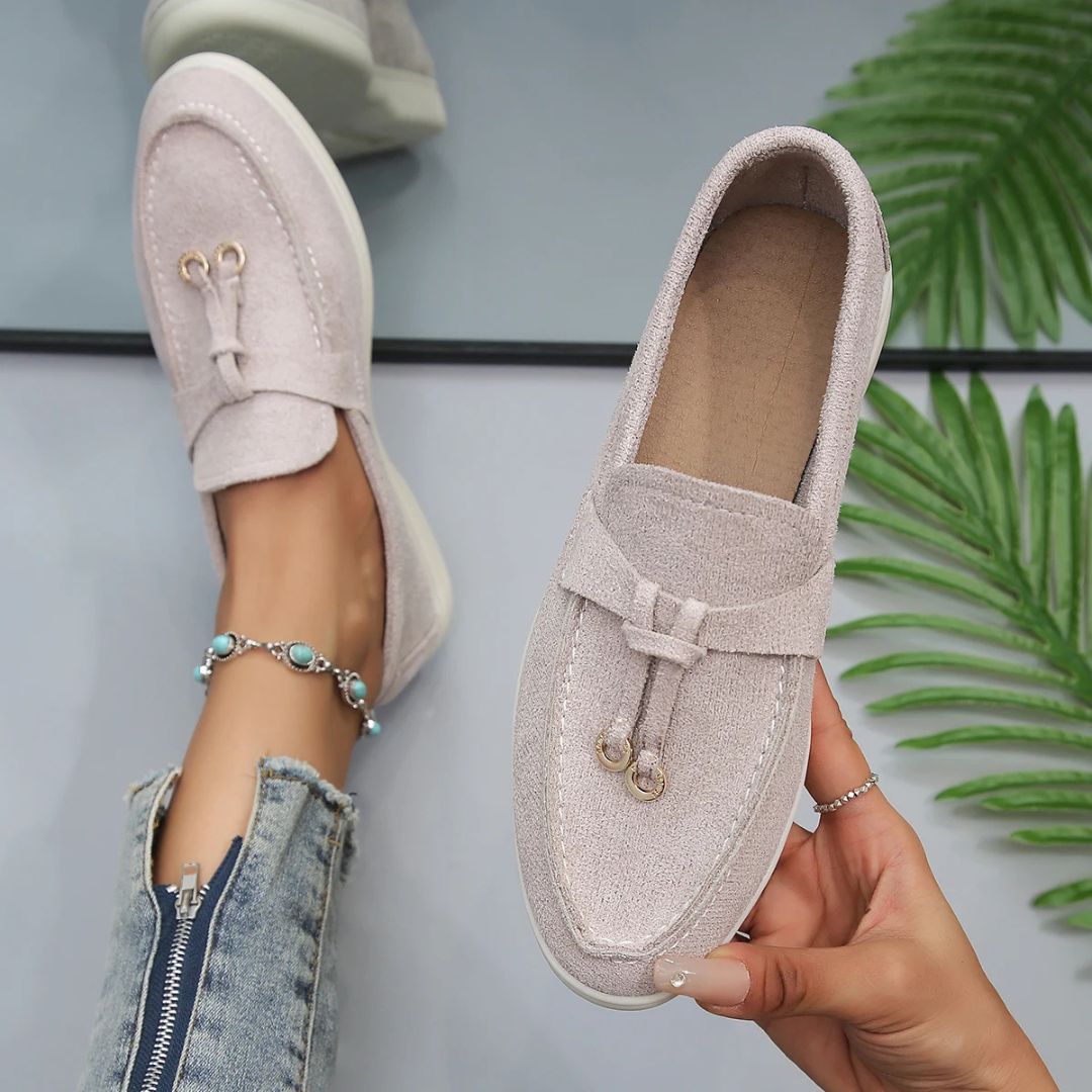 Loafers Suede Tassel Moc Toe Soft Lined