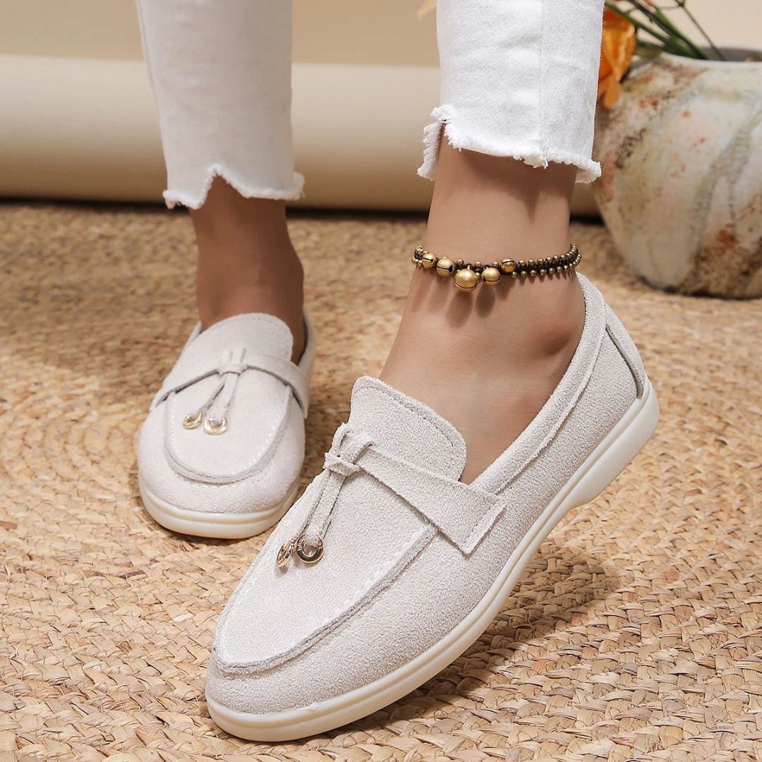 Loafers Suede Tassel Moc Toe Soft Lined