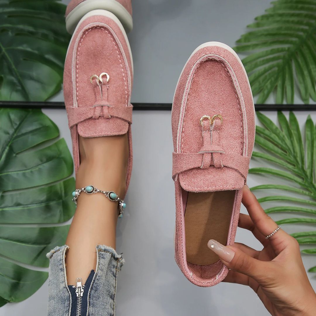 Loafers Suede Tassel Moc Toe Soft Lined
