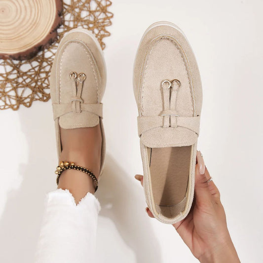 Loafers Suede Tassel Moc Toe Soft Lined