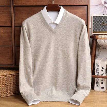 Merino V Neck Sweater Tailored Fit