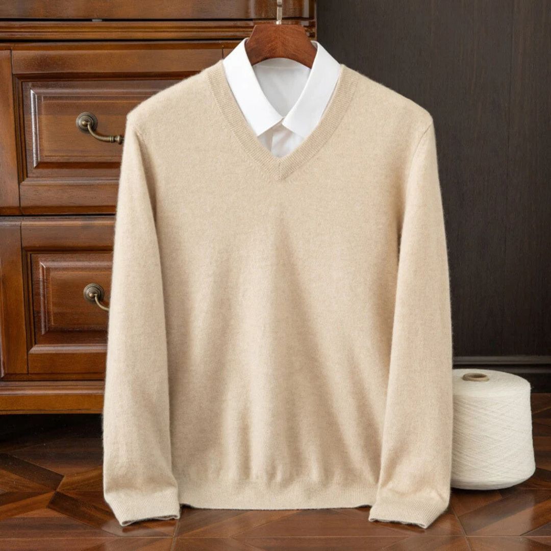 Merino V Neck Sweater Tailored Fit