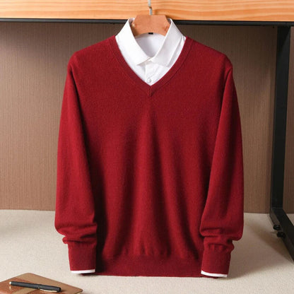 Merino V Neck Sweater Tailored Fit