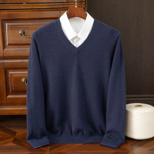 Merino V Neck Sweater Tailored Fit