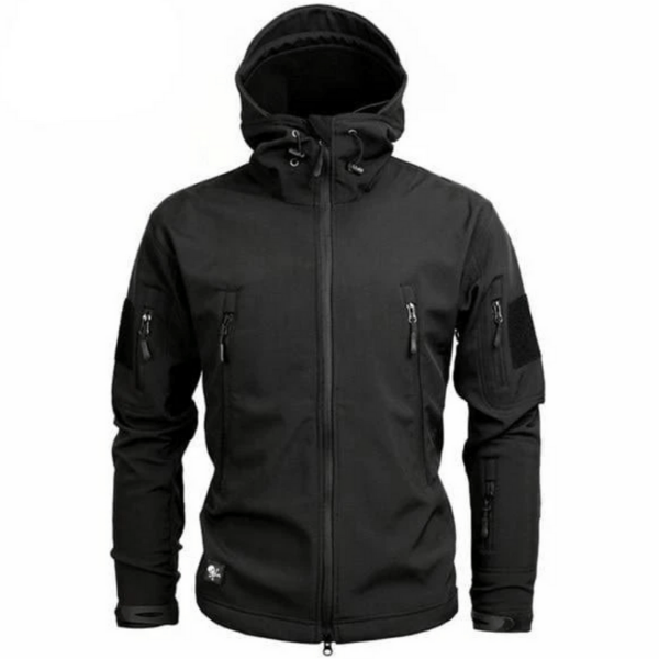 Outdoor Jacket Hooded Weather Resistant Multiple Pockets