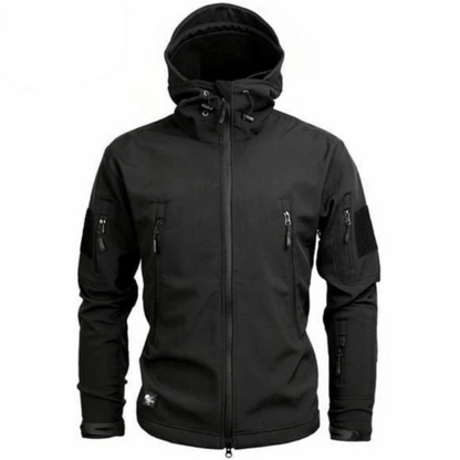 Outdoor Jacket Hooded Weather Resistant Multiple Pockets